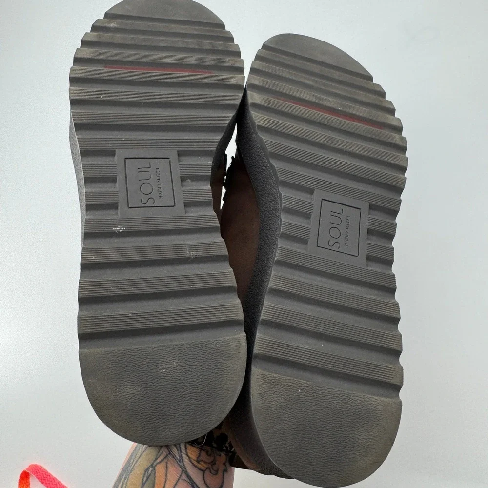 Soul Naturalizer Platform Loafers 7 Brown Wedge Chunky‎ Slip On Joyla Academia